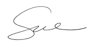 Sue signature